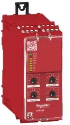 Schneider Electric XPSUAT13A3AP Sicherheitsrelais, Harmony XPSU, 10Fkt, 1Kreis, PLe/Kat4/SIL3, 3S+3Sv 0,1-900s 1Ö 1T, Diagnose, 24 VAC/DC, Schraub