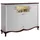 Casa Padrino Barschrank 164,2 x 123 x 46,5 cm Weiß / Dunkelbraun