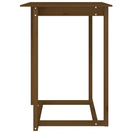 vidaXL Bartisch 80 x 80 x 110 cm Honigbraun