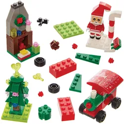 Mini Bausteine Weihnachten, 4 Stück (pro Set 4)