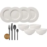 Villeroy & Boch Tafelservice mit Besteck Manufacture Rock (24 Stück)