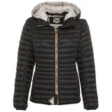 CAMEL ACTIVE Damen leichte Steppjacke mit Abnehmbarer Kapuze Schwarz, womenswear-36 - 36