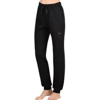 Trigema Sweathose TRIGEMA "TRIGEMA Jogginghose aus Biobaumwolle«, Gr. XXL US-Größen, schwarz Damen Hosen