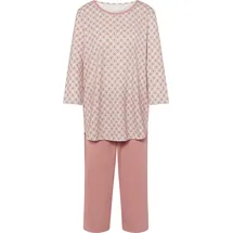 CALIDA Lovely Nights Capri-Pyjama, Single-Jersey, ornamental, für Damen, 251 ROSE BUD, S
