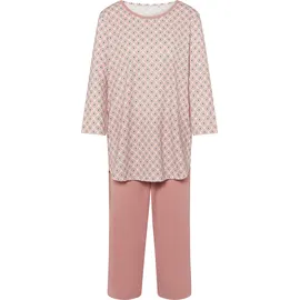 CALIDA Lovely Nights Capri-Pyjama, Single-Jersey, ornamental, für Damen, 251 ROSE BUD, S