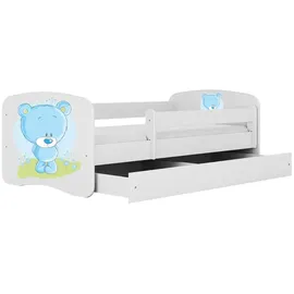 raumhirsch furniture Kinderbett Blumen 80 x 180 cm Holzwerkstoff weiß