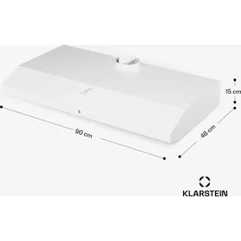 Klarstein Dunstabzugshaube, Abluft-Dunstabzugshaube 90cm, Dunstabzug mit Filter Spülmaschinenfest, LEDs & Touch-Bedienfeld, Leise Abzugshaube mit 175 m3/h Abluftleistung SenseControl integrierte Touch-Steuerung Edelstahl Acrylglasfront