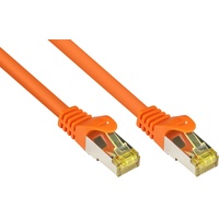 Good Connections Patchkabel mit Cat. 7 Rohkabel S/FTP orange, 0,25m