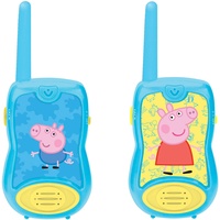 Lexibook 8597478 TW12PP Peppa Pig Walkie-Talkies, für Kinder 3 Jahre+, Gürtelclip, Batterie, Blau