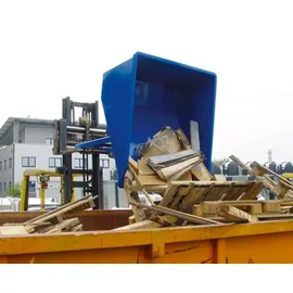R+R INDUSTRIETECHNIK RR Industrietechnik Muldenkipper Typ RTK-150 2370x1450x780mm 1500dm3 RAL 3000 Feuerrot