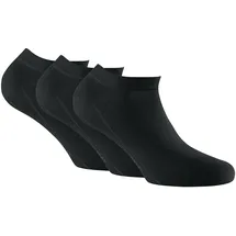 Rohner Sneaker Socken 3er Pack Schwarz 43-46