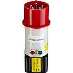 1St. GMC A3-32 Drehstrom-Adapter für Prüfgeräte und CEE
