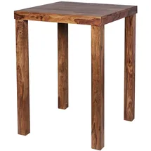 KADIMA DESIGN Rustikaler Sheeshamholz Bartisch, Stabile Konstruktion, Einzigartiges Design