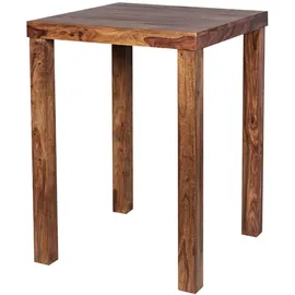 KADIMA DESIGN Rustikaler Sheeshamholz Bartisch, Stabile Konstruktion, Einzigartiges Design