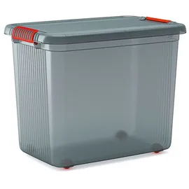 KIS Aufbewahrungsbox K Latch stapelbar (B x H x T) 590 x 450 x 390 mm Rauchgrau, Transluzent 1 St.