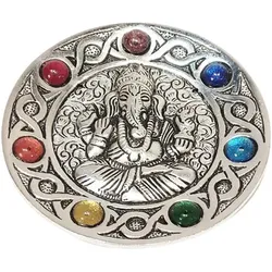Signes Grimalt  Statuetten und Figuren Ganesh -Chakra -Platte  in Silbern, Einheitsgrösse