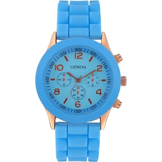 Avaner Armbanduhr Kinder Uhr mit Silikonband Lernuhr Trendy Jelly Quarzuhr für Jungen Mädchen