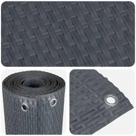 vidaXL Balkonverkleidung 160 x 300 cm grau Rattan 1 St.
