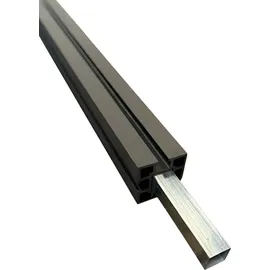 prestige home living outdoor WPC Sichtschutzzaun 5x Zaunelement + 6x Pfosten - 8,9m - Grau