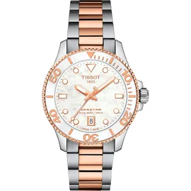 TISSOT T120.210.22.111.00 Damenuhr Seastar 1000 Roségoldfarben/Weiß