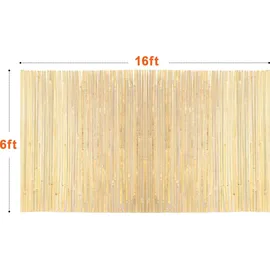 Vevor Bambusmatte Sichtschutzzaun Sichtschutz Bambus Gartenzaun 4,8x1,8m