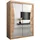 abiks möbel Schwebetürenschrank MONACO 150 x 200 x 62 cm Eiche Artisan