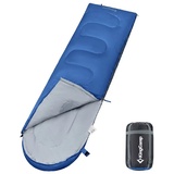 KingCamp Oasis 250 Kinder Decken Schlafsack Sommer Camping 1,40 m Lang & Breit Variante: Royal Blue - Zipper L