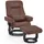 M MCombo Relaxsessel 9035 mit Hocker 82 x 96 x 143 cm Braun