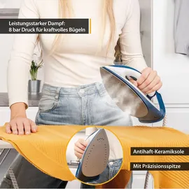 First Austria Dampfbügelstation 3000W 1,5L blau