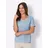 Classic Basics Sieh an! Kurzarm-Shirt in himmelblau-meliert | Gr.: 44