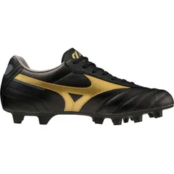MIZUNO Herren Fussball-Rasenschuhe MORELIA II, Black/Gold/DarkShadow, 42
