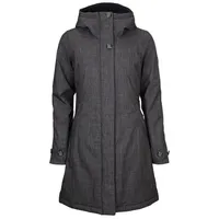 Elkline Damen Wintermantel wasserdicht Grace | Winterjacke warm halblang tailliert | 2019055, Farbe:anthramelange, Größe:44 - 44