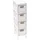 EVIDECO Möbel mdf weiss 4 körbe papiergeflecht - weiss