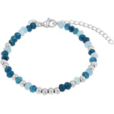 Tom Tailor Bead Armband Edelstahl Blau/Silber 2100629 Größe 16+4 cm