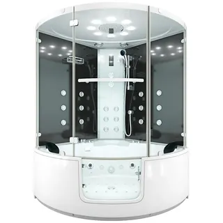 AcquaVapore Dampfdusche Whirlpool Dusche Duschkabine K60-SW-EH 140x140cm OHNE Zusatzoptionen