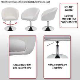 MCW Esszimmerstuhl F19 Kunstleder weiß