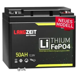 LANGZEIT Batterien LANGZEIT Lithium Batterie 50Ah 12V
