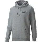 Puma Herren ESS+ Tape Hoodie FL Sweat, Mittelgraues heather M