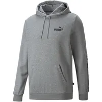 Puma Herren ESS+ Tape Hoodie FL Sweat, Mittelgraues heather M