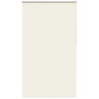 VidaXL Verdunkelungsrollo Cremeweiß 130x210cm Stoffbreite 126,6cm