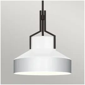 Quoizel Brecken 2-flg. 60W 30 cm rund/Gold/Weiß