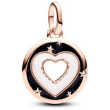 Pandora ME Hearts Medallion Charme 783080C01 Mini-Anhänger Herz Medaillon Roségoldfarben