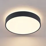 ARCCHIO LED-Deckenlampe Vanida, schwarz, Ø 40 cm, up/down