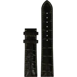 Tissot - Leder Sculpture Line Lederband Braun 20/18mm, Ohne Schnalle T610025711 - alligator-prägung,braun,rind