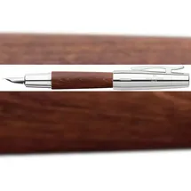 Faber-Castell e-motion Holz/Chrom 148210 Feder M dunkelbraun