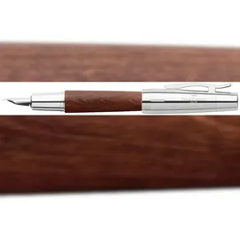 Faber-Castell e-motion Holz/Chrom 148210 Feder M dunkelbraun