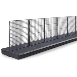 BROOKLYN | Gitter Mittelraumregal | B2200xH135cm | Komplett Set