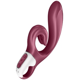 Satisfyer 'Love Me', 22 cm, 2 Motoren, flexibel, ergonomischer Klitorisreizer, Farbe:bordeaux