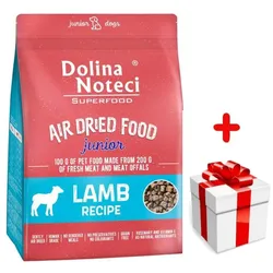 DOLINA NOTECI Superfood Junior Gericht mit Lamm - Trockenfutter für Hunde 5kg + Überraschung für den Hund