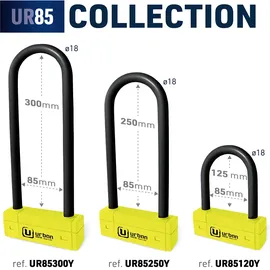 Urban UR85250Y Gelb Bügelschloss